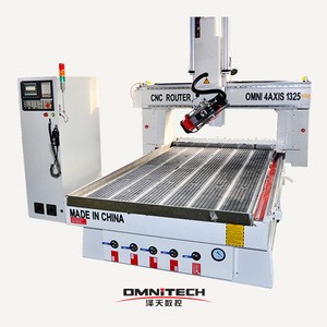 1325 Servo motor cnc wood router 4 axis z 400 mm