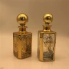 150/250ml Plating Gold Essential Oil Perfume Bottles, Display Cosmetic Bottles, Galvanized Glass Bottles