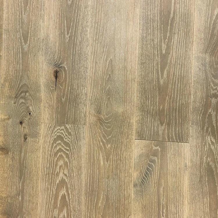 15mm European Oak Wooden Handscraped Plank Engineered Hardwood Flooring with Water-Based