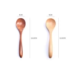 16.8x4cm Natural Wood Spoon Coffee Tea Soup Sugar Honey Dessert Appetizer Seasoning Bistro Small Wooden Spoons for Kids