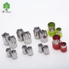 16pcs Vegetable Cutters Shapes Set Stainless Steel Mini Cookie Cutters Decorating Tools for Kids