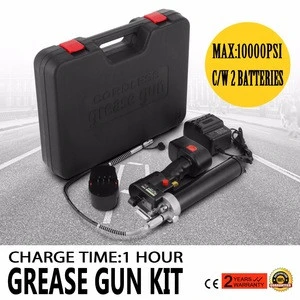 18 Volt cordless Grease Gun one hour fast charger, C/W 2 Batteries ,Max 10,000PSI