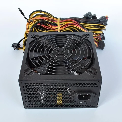 1800W PC PSU 12V Power Supply Black Gaming Quiet 120mm Fan 20/24pin 12V ATX computer Server Power Supply