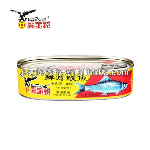 184g/tin Fried Dace Canned Fish Good Taste