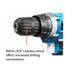 18V li-ion/lithium battery pack electric tool Cordless Power Double Speed Driver Drill with LED light CD-L0118-2T