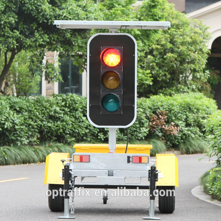 195101A Buy ODM Solar Power Trailer Mounted Roadway Safety 4 Way LED Traffic Light, LED Traffic Light