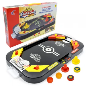 2 In 1 Tabletop Hockey And Soccer Game, Desktop Sports Game with Mini Hockey Table, Fun Indoor Games Toys for Home, Office