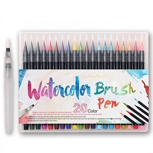 20 Colors profession watercolor pen Watercolor Drawing Writing Brush Artist Sketch Manga Marker watercolor Pen Set