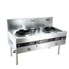 201 Stainless Steel Table-top 2 burner gas cooktop with air valve 180w