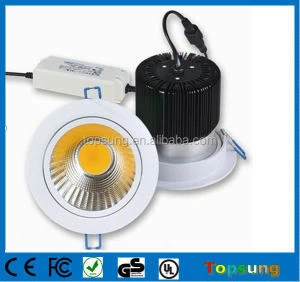 2015 high power 30W dimmable cob led downlight IP66 waterproof