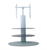 2016 good quality modern three tiers glass and metal tv stand with shelves