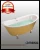 Import 2017 Cheap price small sizes optional European style red bathtub with clawfoot legs standing from China
