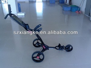 2018 Manufacturer compact size 3 wheeled golf trolley