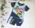 Import 2018 New boy suit kid clothes, striped and cartoon casual wear for boy, children short clothing set. from China
