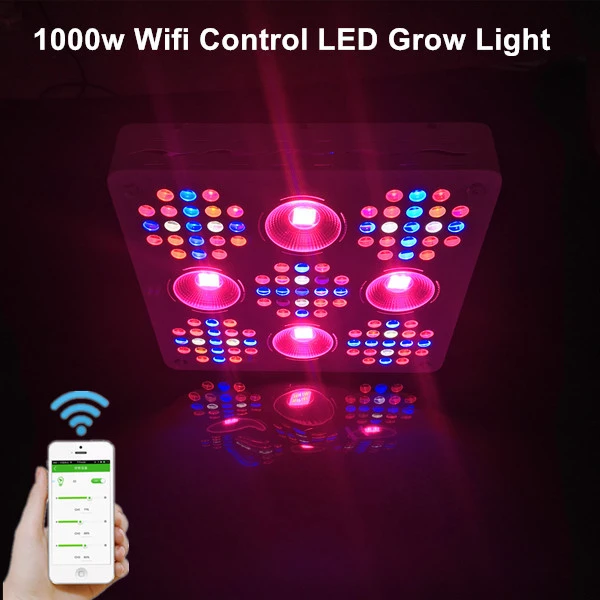 2018 new design smart wifi APP control full spectrum veg bloom 1000w led grow light