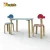 Import 2018 New Original Design wooden kids table and 2 chairs for dinning W08G244 from China