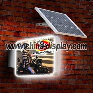 2018 Newest design solar power advertising round light box
