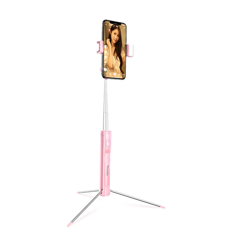 2019 New Product Portable Wireless monopod selfie stick bluetooth extendable for Mobile Phones