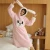 Import 2019 Wholesale Soft Flannel Nightdress Customized Animal Woman Nightgown from China