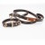 Import 2020 Fashion Factory Hot Selling Tear Proof Durable Luxury Custom Leather Dog Pet Collar and Leash With Golden Tag from China