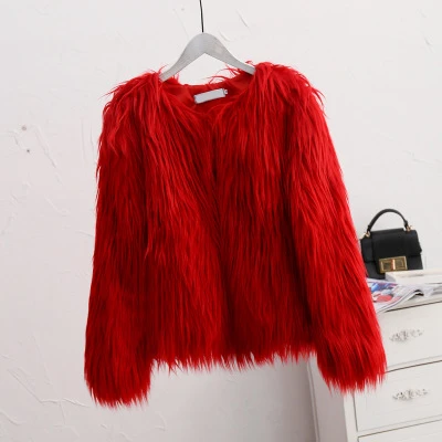 2020 Hot Selling Plus Size Women Faux Fox Fur Coat With Hood Fashion Short Style Fake Fur Coat For Lady