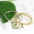 Import 2020 Ladies Crystal Stone Cuff Stainless Steel Jewelry Engraved Love Screw Bracelet Bangle from China