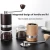 Import 2020 new design 304 stainless steel Handle Beech Wooden body Ceramic core burr Manual Coffee Maker Grinder With Glass bottle jar from China