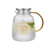 2020 New Design Thickened hand blown Borosilicate Kettle Water Jug Teapot Glass Pitcher
