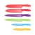 Import 2020 OEM popular design 12 pieces non-stick colorful coating kitchen knife set with sheath from China