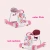 Import 2021 high quality folding baby walker with music 3 in 1 pink BABY TOY WALKER from China