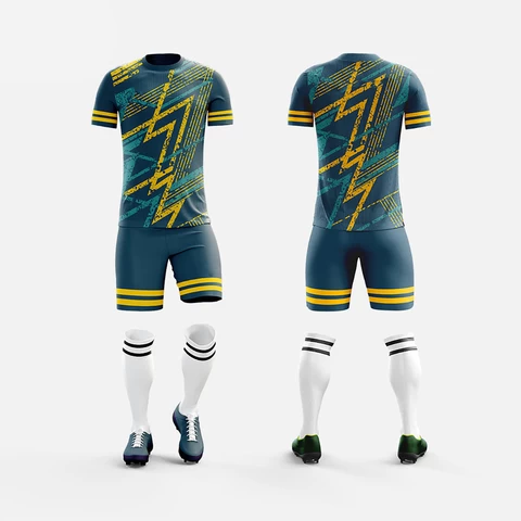 2021 New Custom Factory Made Latest Sublimation Design Soccer Uniform Sports Football Training Uniform Sets kit
