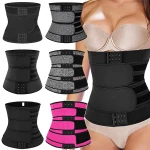 2021 Shinning  Latex Rubber Waist Trainer 3 Steel  Waist Cinchers  Slimming Corset Plus Size Underwear