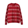 2021 winter pullover jacquard fashion knitted cardigan sweater women