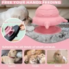 240ml Silicone Puppy Milk Feeder Bowl Nipple Puppy Bottles Multiple Puppy Feeder with 4 Teats