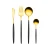 Import 24pcs Stainless Steel Tableware Kitchen Cutlery Gold Cutlery Dinner Set Flatware Spoon Fork Knife With Gift Box from China