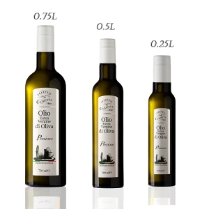 250Ml Olive Oil Glass Bottle 100% Extra Virgin Cold Pressed Extraction Olio Extravergine Di Oliva