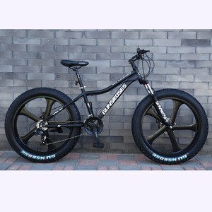 26 inch 21-Speedfat tire snow Mountain Bicycle / alloy  one round tire wholesale  comfortable saddle