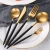 Import 304 wholesale customized Logo luxury reusable flatware stainless steel cutlery set from China