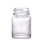30ml Clear Wide Mouth  Glass Bottle with 32mm cap for pill