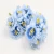 Import 30pcs/pack 5cm Mini Artificial Silk Daisy Flower W/wired Stem Flowers in Bulk DIY wreath decoration festive handmade flower from China