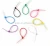 Import 3*100mm Self-Locking Nylon Zip Ties Colorful Cable Ties For Wires Tidy And Sort Colours Eight Colors from China
