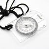 35-1B mini map ruler hiking map ruler with compass portable map survey compass
