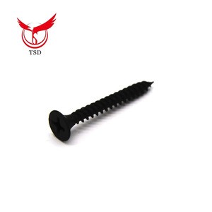 3.5x25 black phosphate bugle head metal drywall self tapping screw for drilling wood with good quality