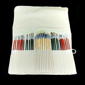 36 pcs Travel Oil Paint Brush with Multi Purpose Natural Bristle for Artist Person