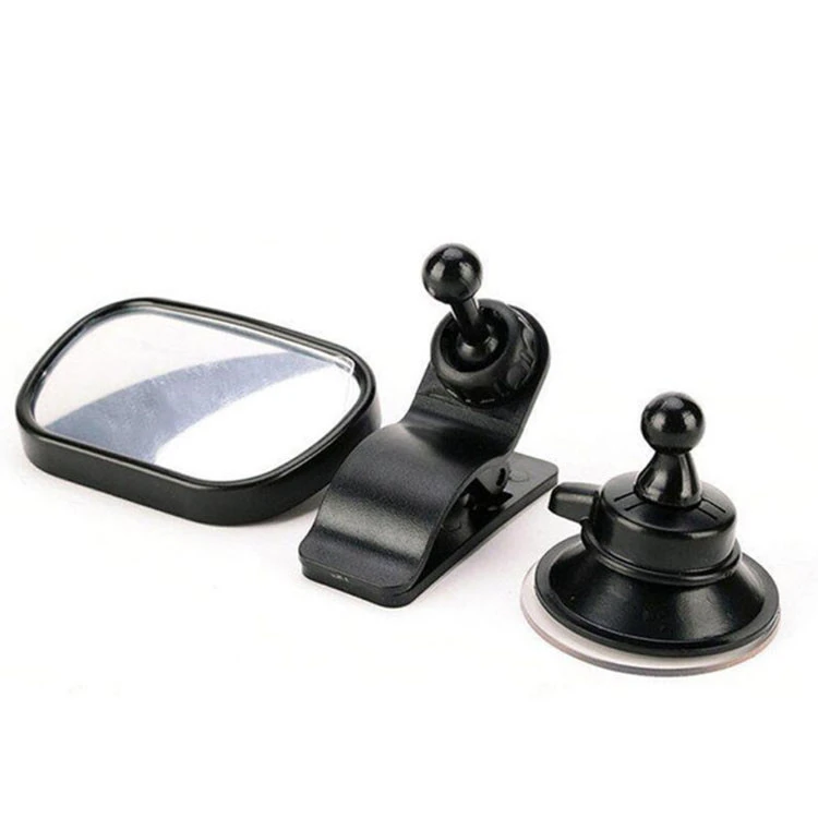 360 Degree Adjustable Safety Observation Suction Cup or Clip On Visor Rear View Baby Car spot Mirror