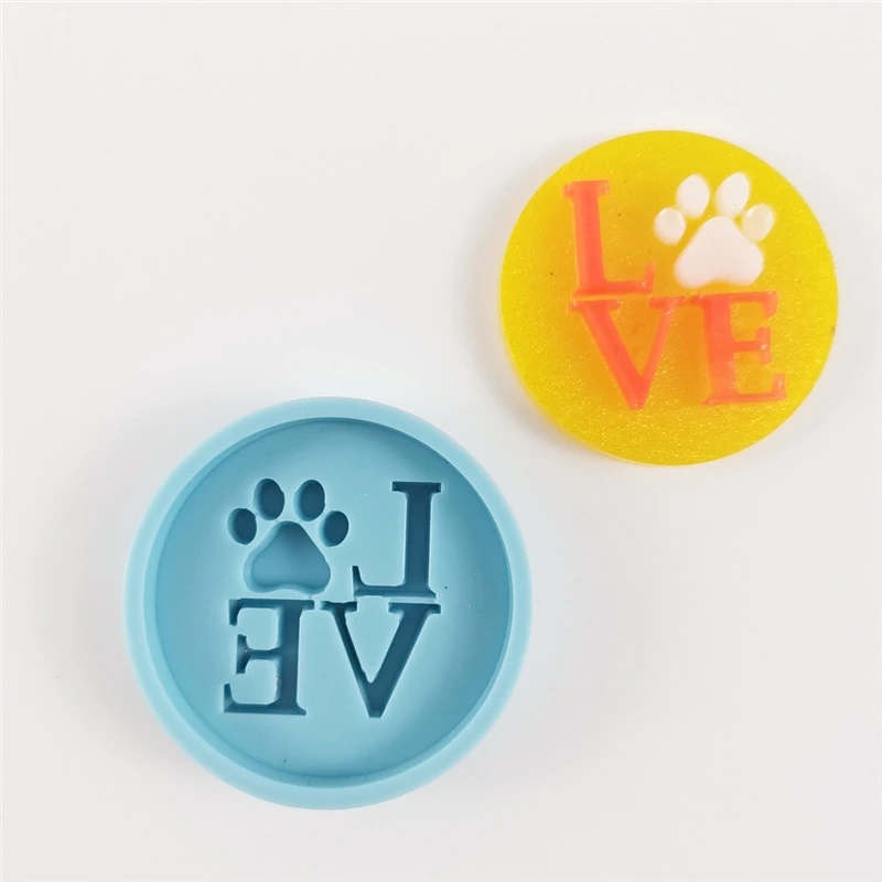 3930 love with paw phone grip silicone resin molds