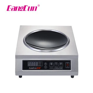 4 Big Digital Display 3500W  Stainless Steel Induction Cooker with High frequency double layer pure copper coil
