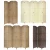 Import 4 Panel  Room Divider 4 Panel  handcrafted Woven living  fiber room screen room partition Brown from China