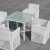 Import 4 Piece Table And Chairs Garden Sets Modern Patio Metal Frame Aluminium Furniture Outdoor Furniture Set from China