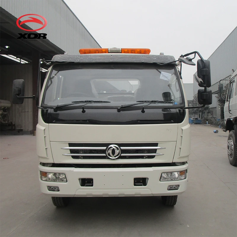 4X2 DFAC Road Emergency Vehicles 5.6m 4T flatbed Truck Wrecker, Towing Wrecker Suppliers and Original Manufacture for Hot Sale